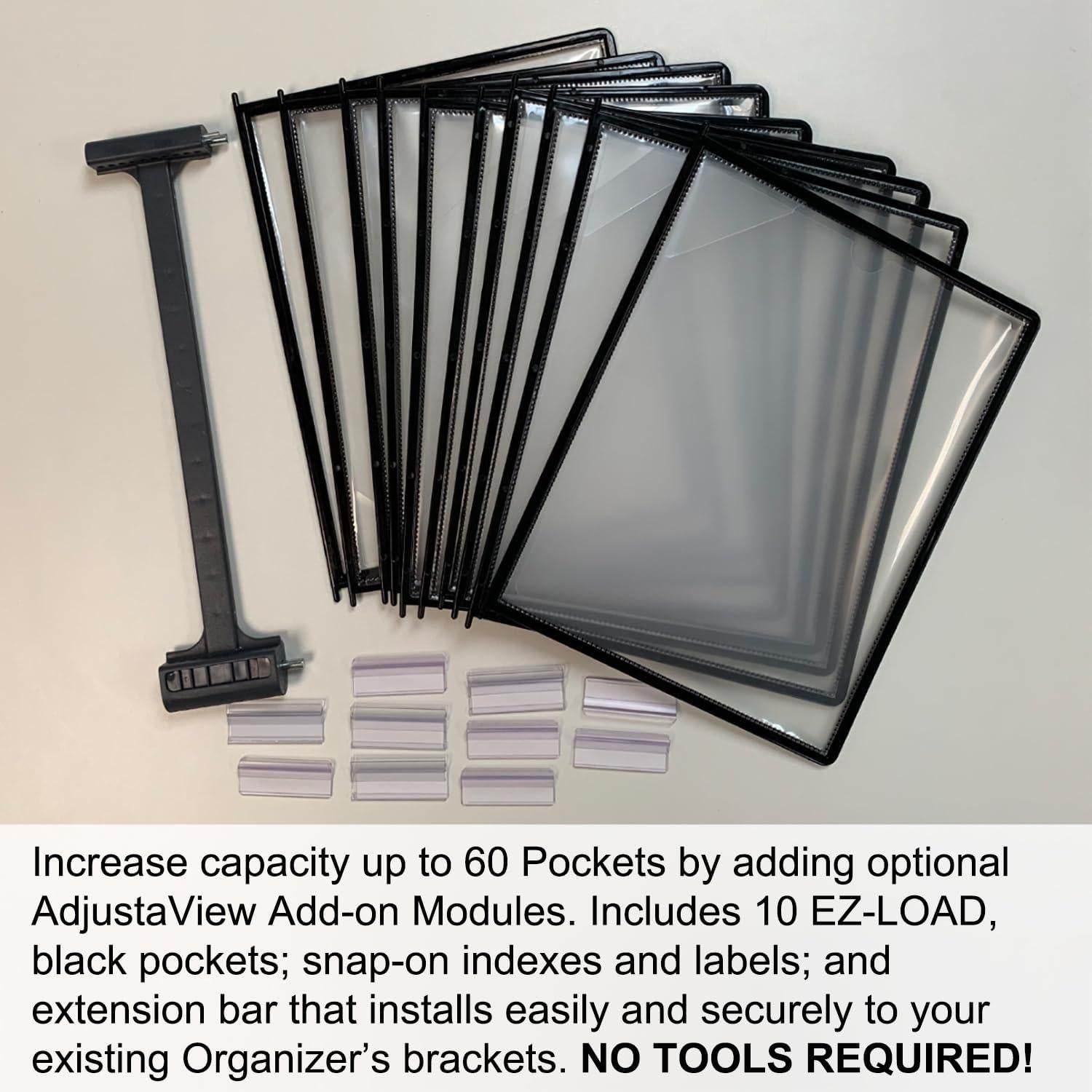 Organizador de Escritorio Ultimate Office 10 Bolsillos Negros