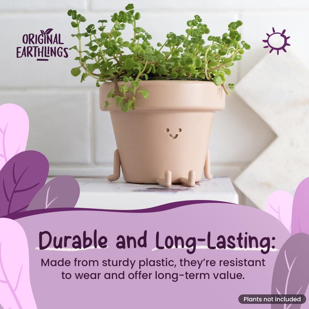 Maceta Original Earthlings 8.89 cm con Drenaje - Diseño Divertido