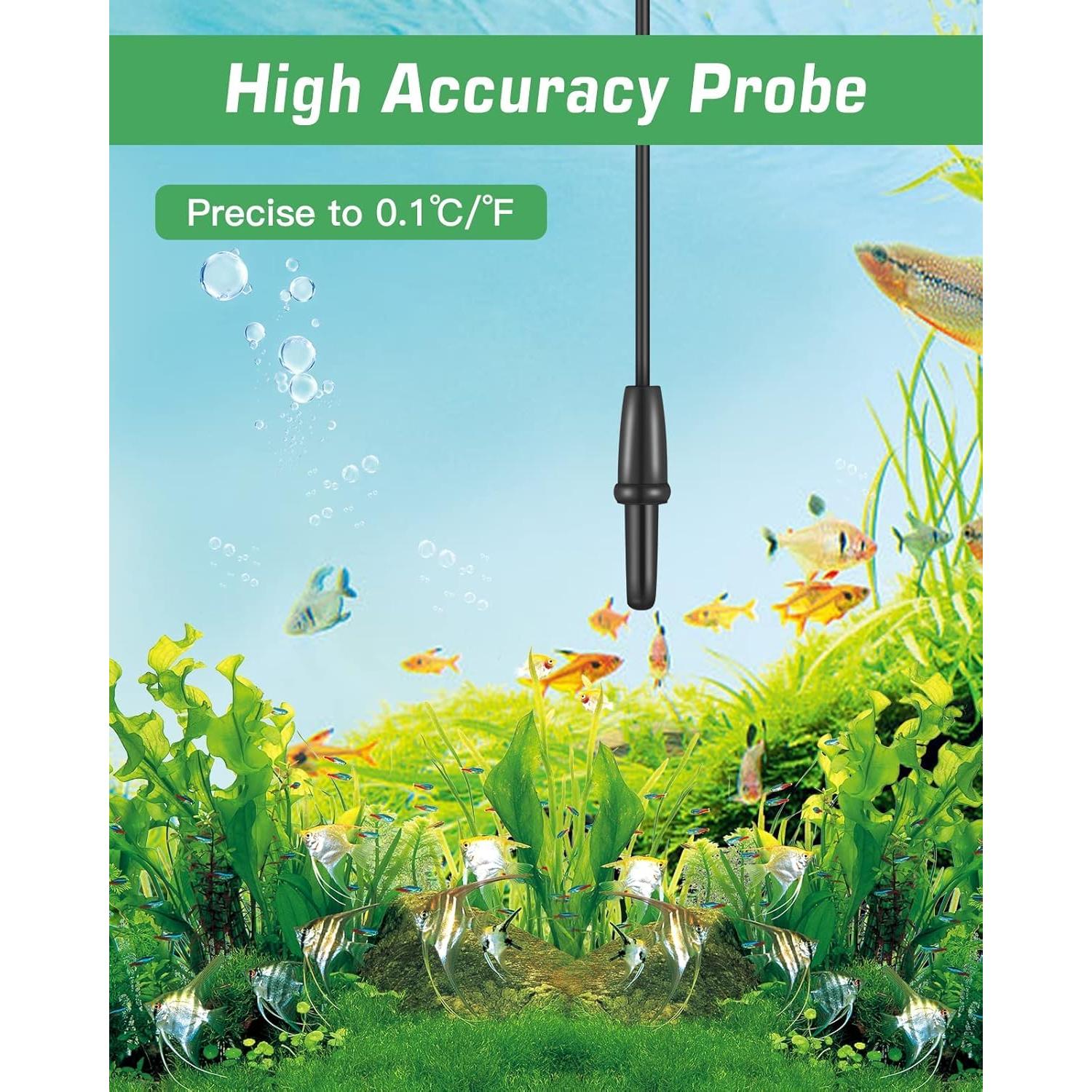 Termómetro Digital para Acuario Zacro ZDT1-AUX-1 LCD Grande