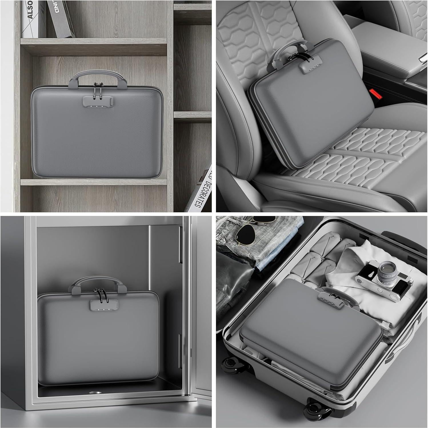 Organizador de Archivos a Prueba de Fuego DocSafe Gris 13 Bolsillos