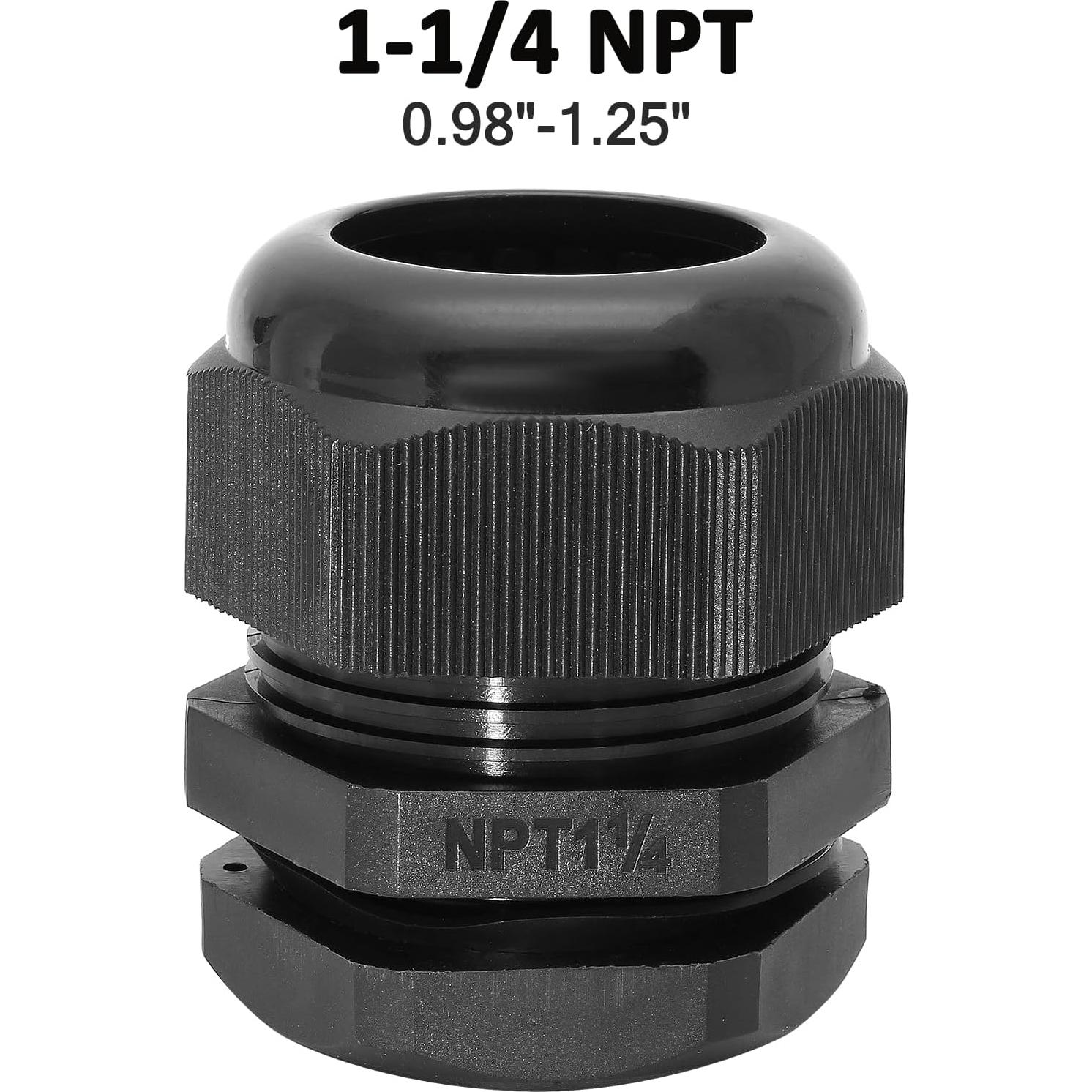 Conectores de cable de nylon IP68 Bonsicoky 2 piezas 32 mm