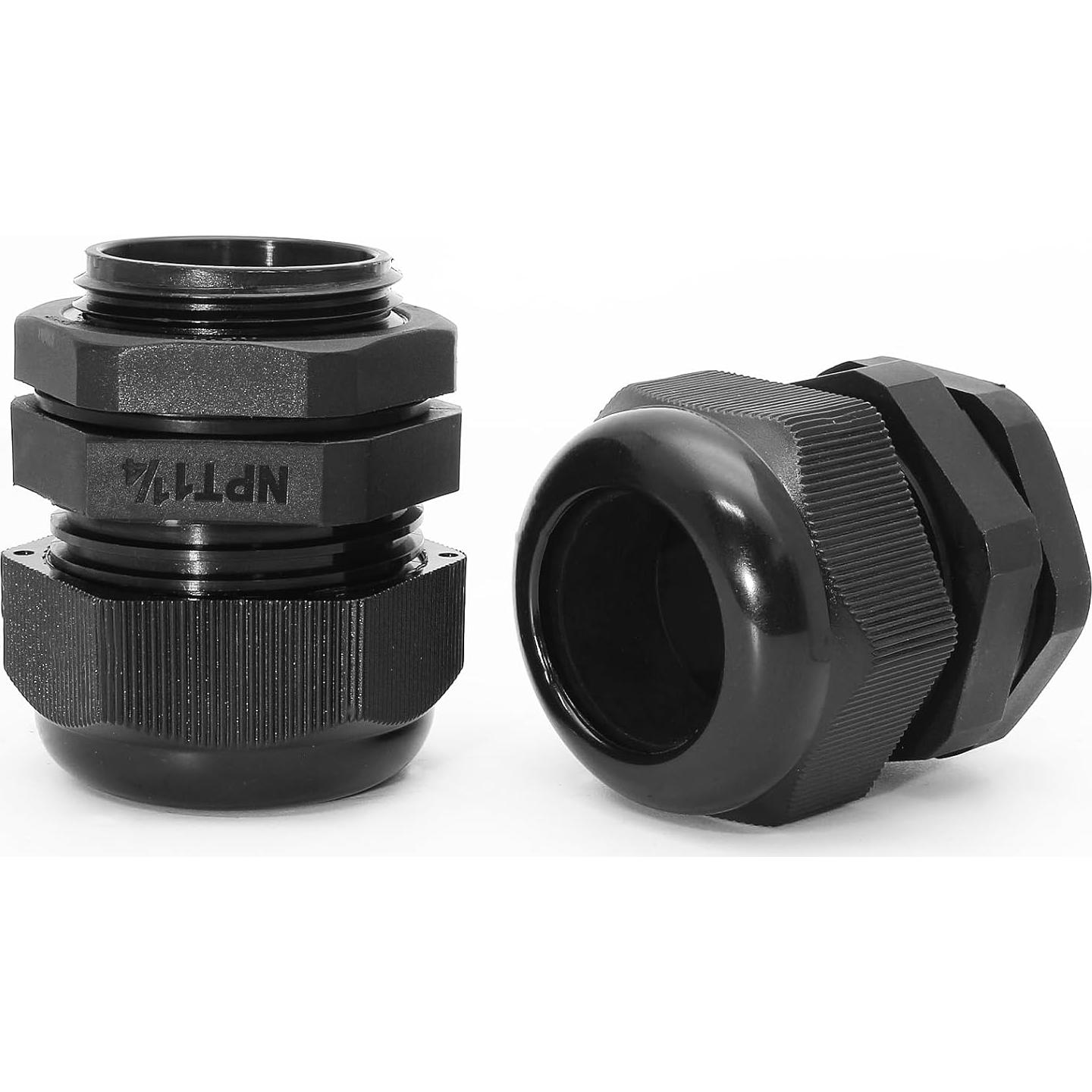 Conectores de cable de nylon IP68 Bonsicoky 2 piezas 32 mm