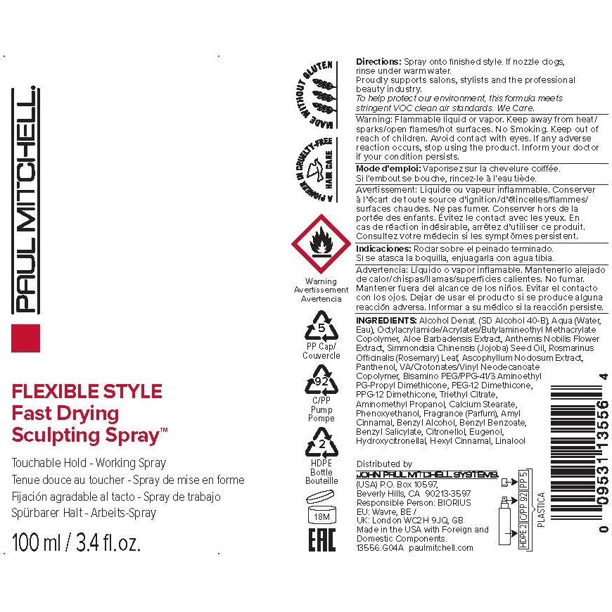 Spray Escultor Paul Mitchell 100 ml Secado Rápido