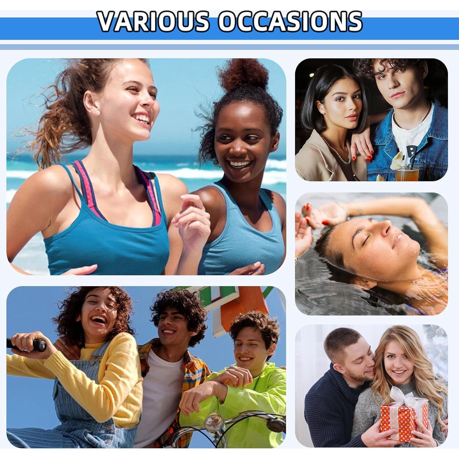 Kit de Perforación de Orejas 26 Piezas Nunpag - Incluye Aretes