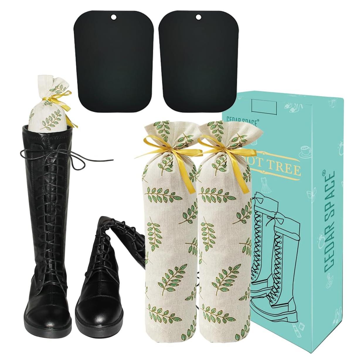 Árboles para Botas Altas Mujeres Cedro 1 Par Soporte y Ambientador