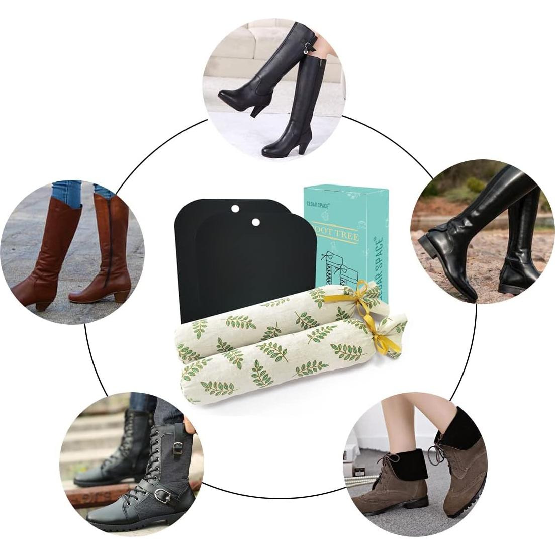 Árboles para Botas Altas Mujeres Cedro 1 Par Soporte y Ambientador