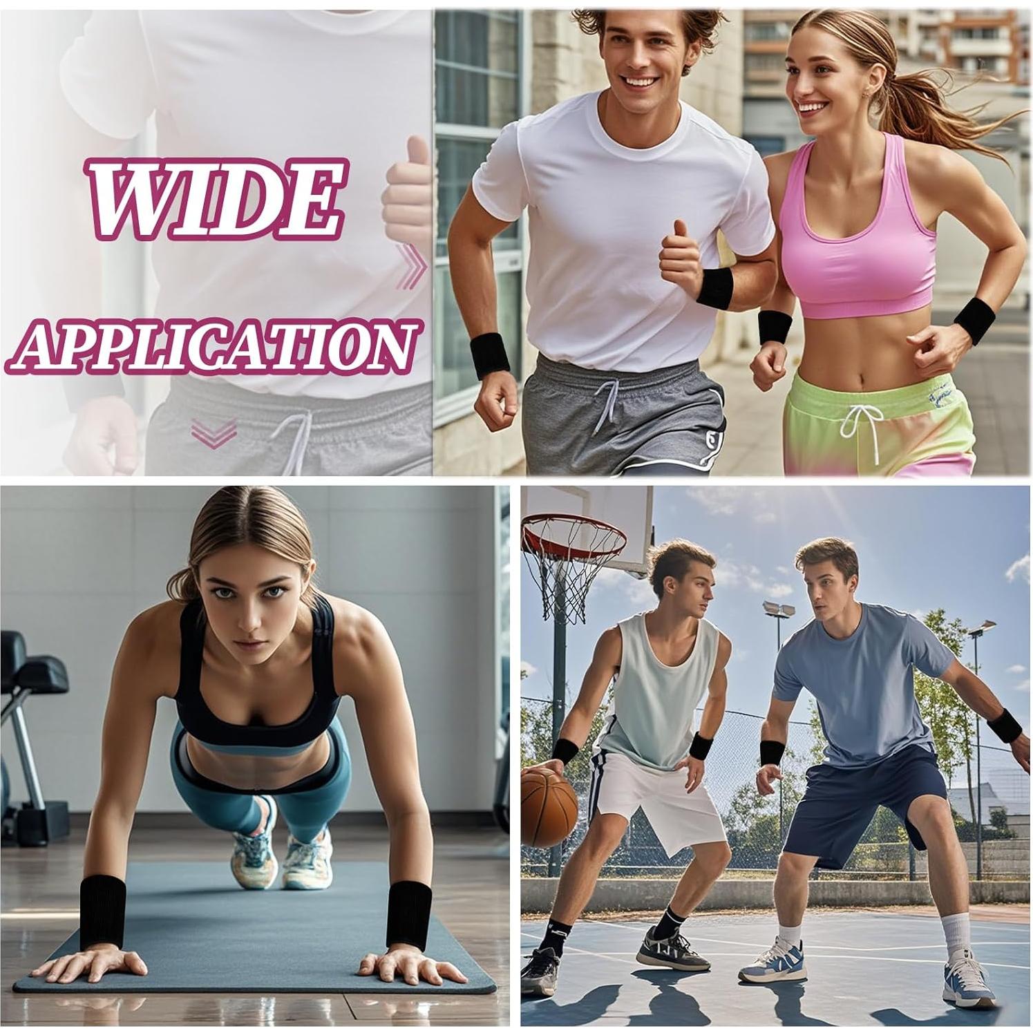 Paquete de 6 Bandas de Sudor Toresper para Ejercicio Unisex