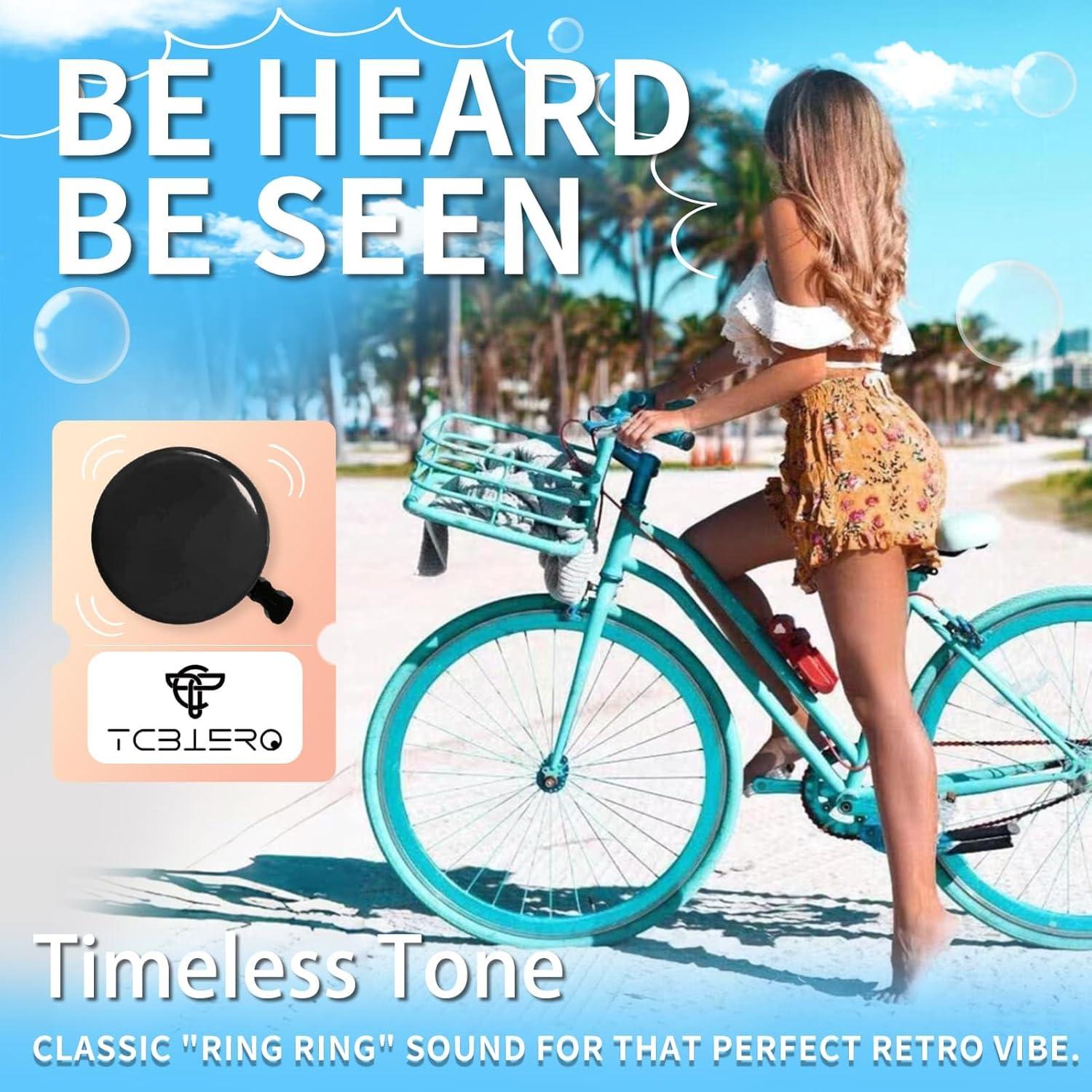Timbre de Bicicleta TC TCBIERO 95dB | Sonido Fuerte | 4 Colores