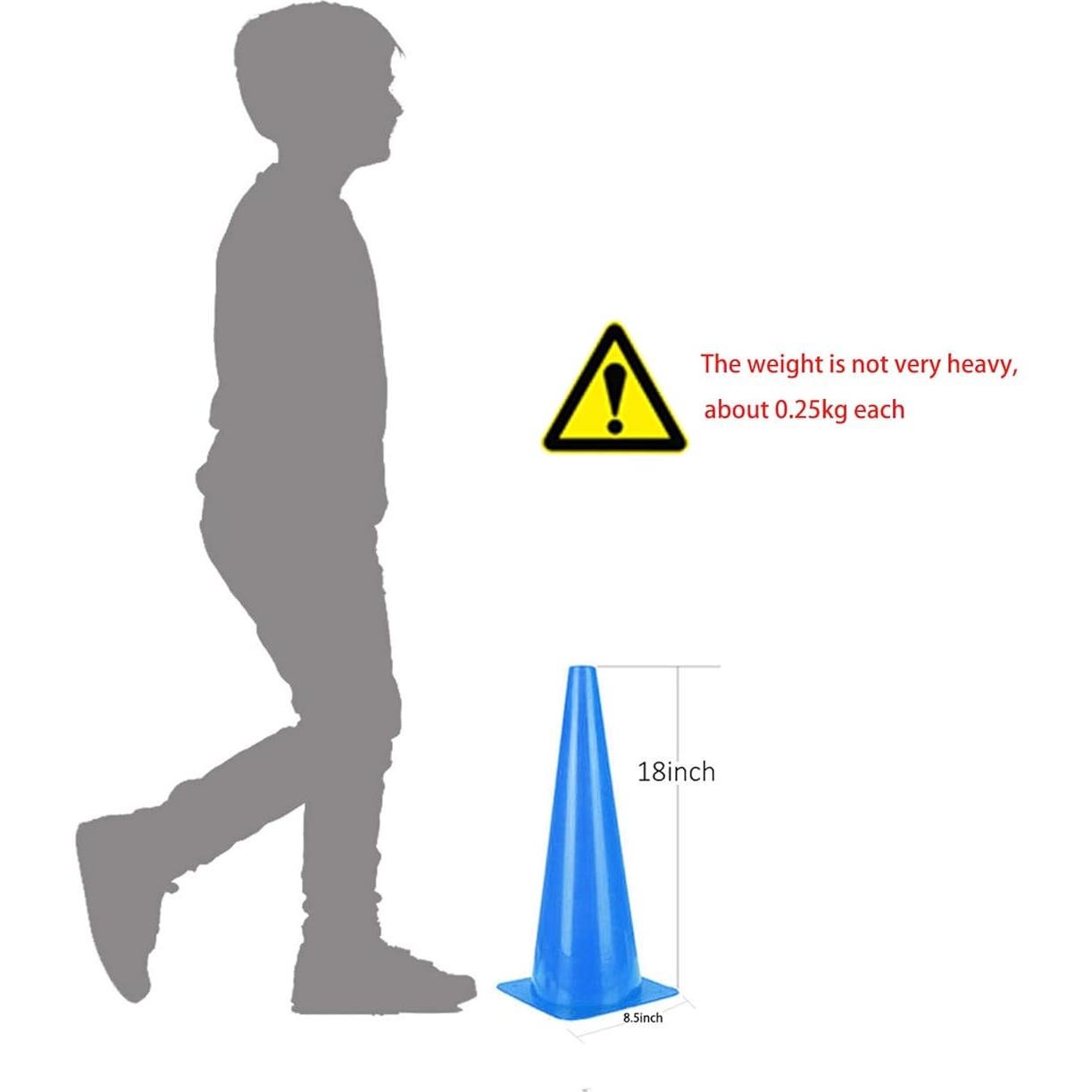 Conos de Tráfico Alytree 45.72 cm - 5 Colores para Entrenamiento