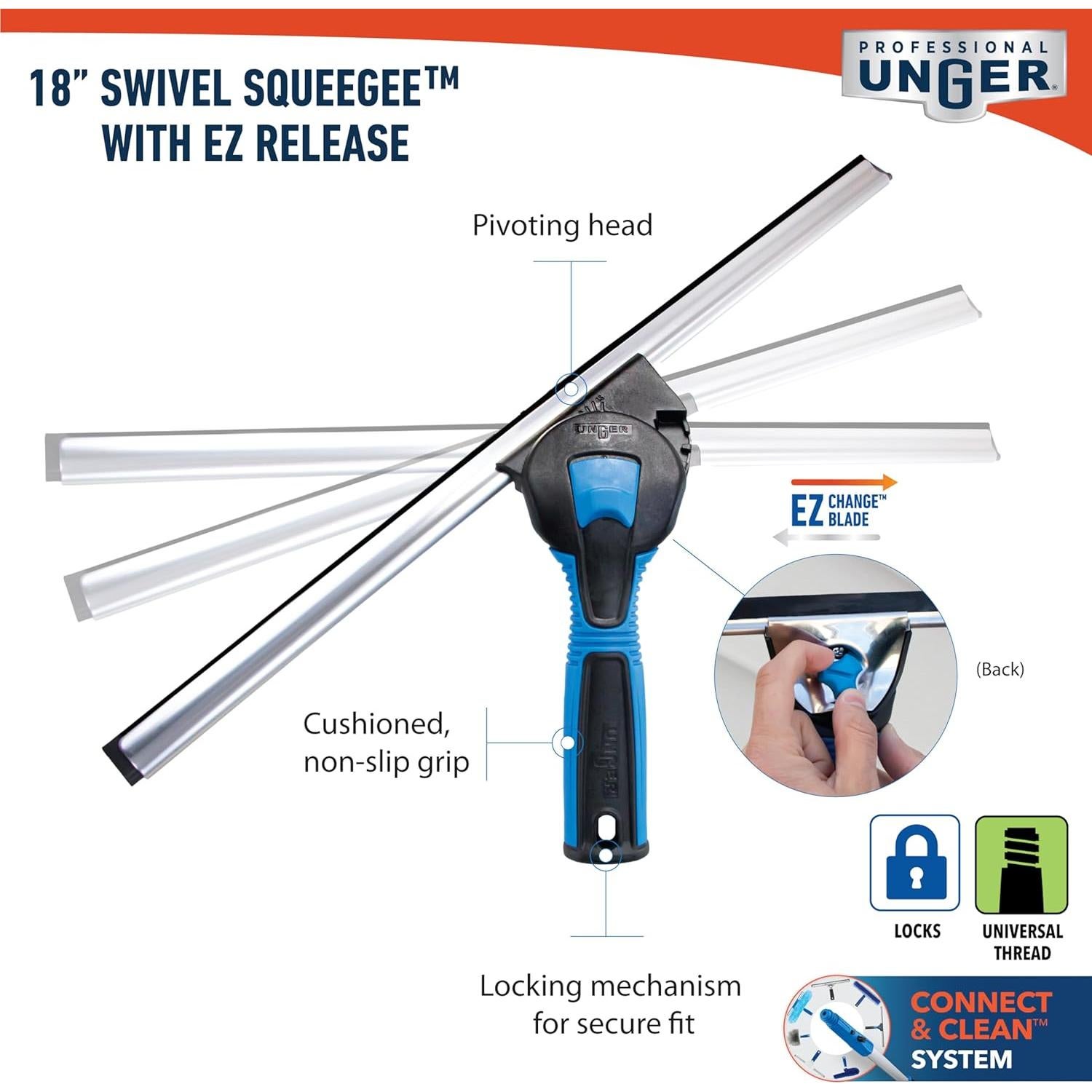 Limpiaparabrisas Giratorio Unger Profesional 45.72 cm EZ