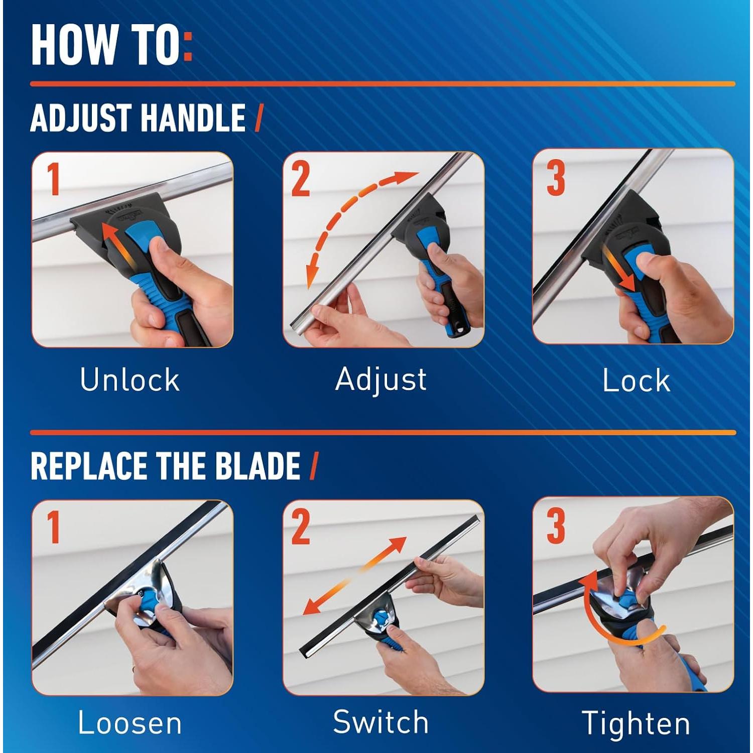 Limpiaparabrisas Giratorio Unger Profesional 45.72 cm EZ