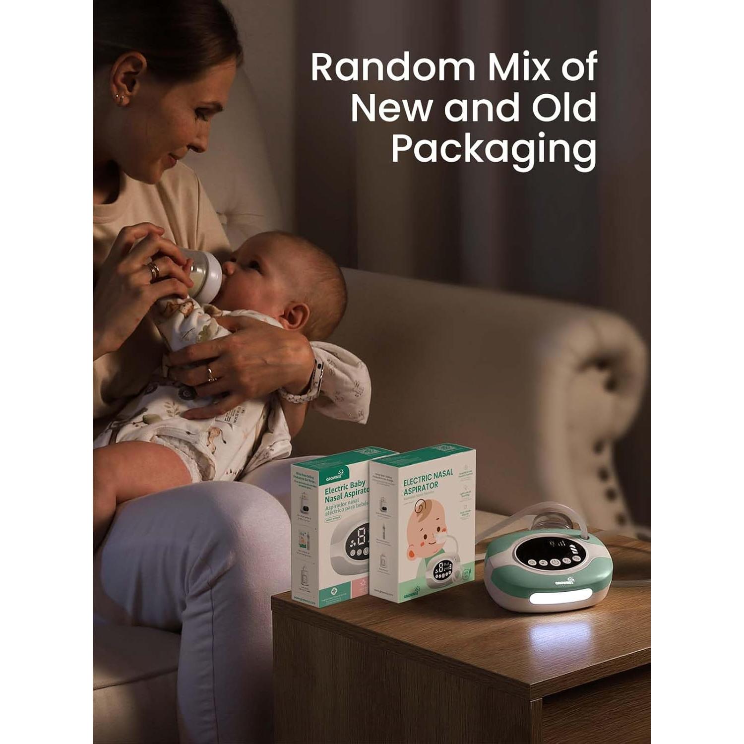 Aspirador Nasal Eléctrico GROWNSY para Bebé con Luz y Música