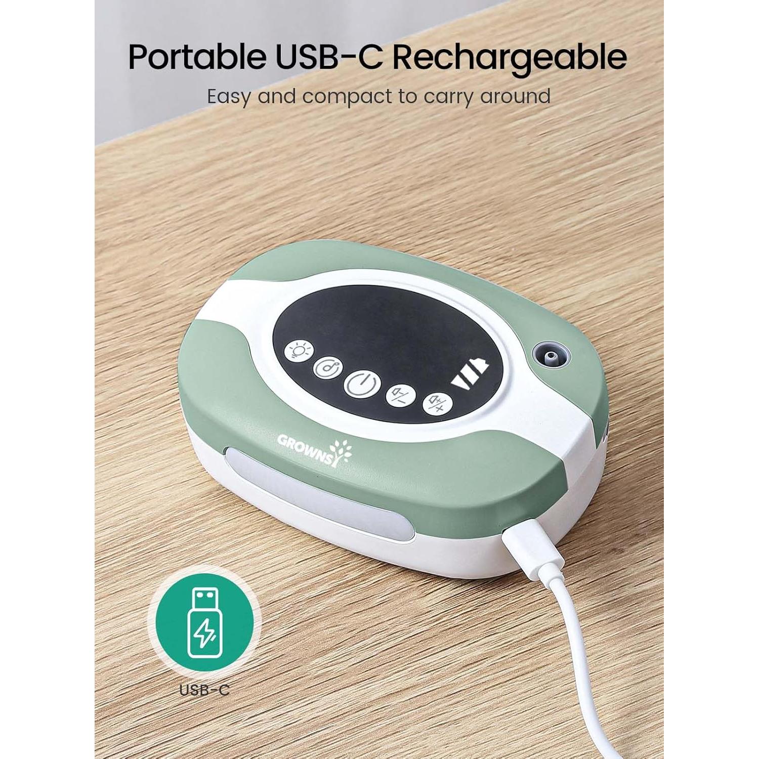 Aspirador Nasal Eléctrico GROWNSY para Bebé con Luz y Música