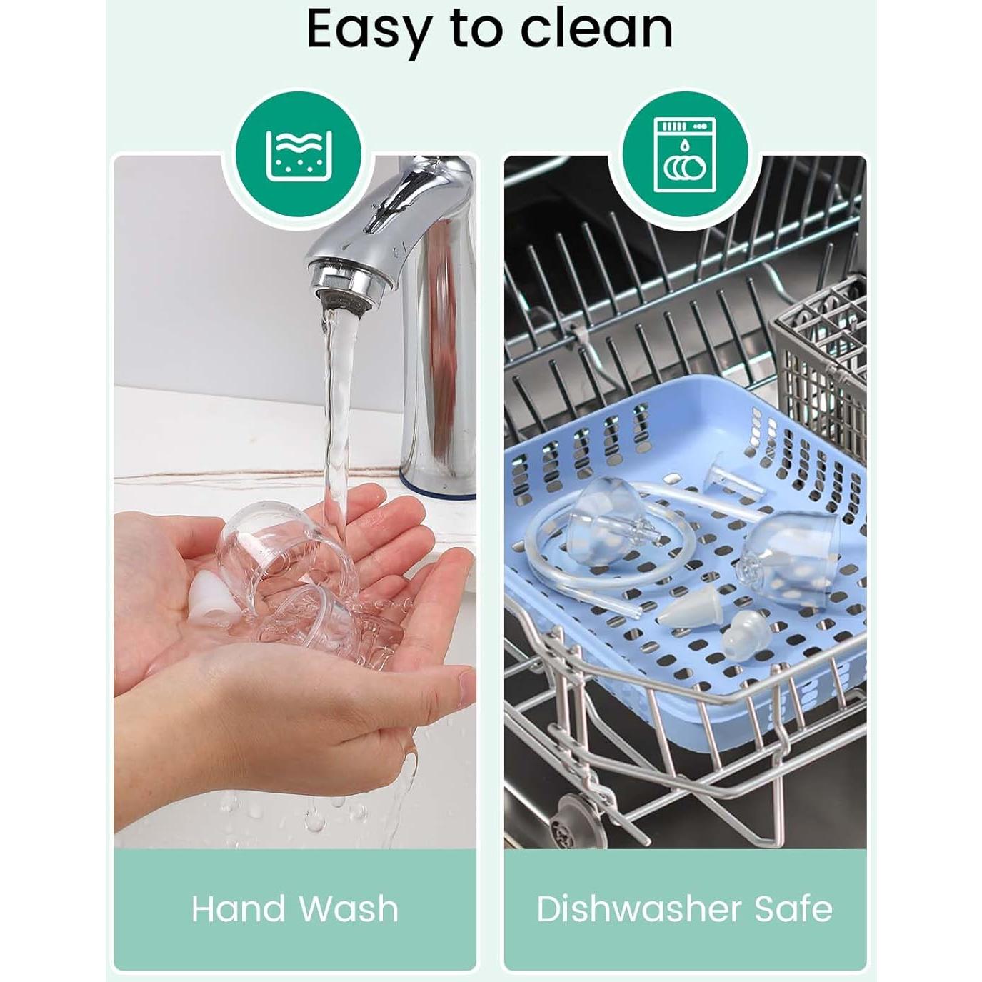 Aspirador Nasal Eléctrico GROWNSY para Bebé con Luz y Música