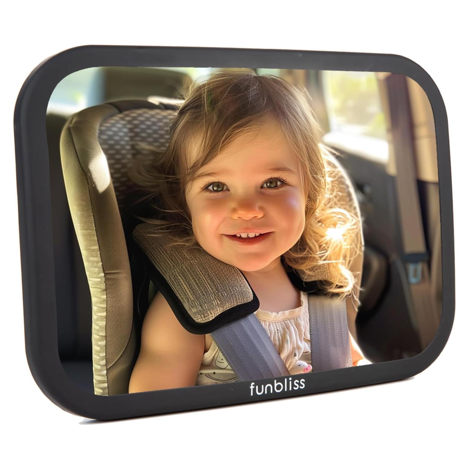 Espejo de Coche para Bebé Funbliss FB1001 Irrompible Ajustable