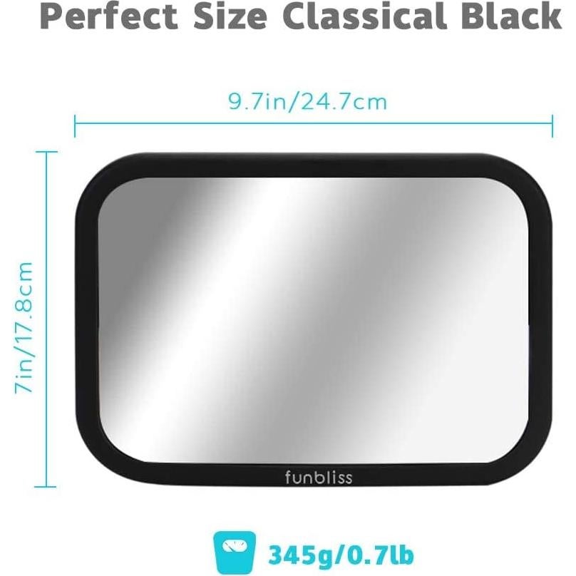 Espejo de Coche para Bebé Funbliss FB1001 Irrompible Ajustable