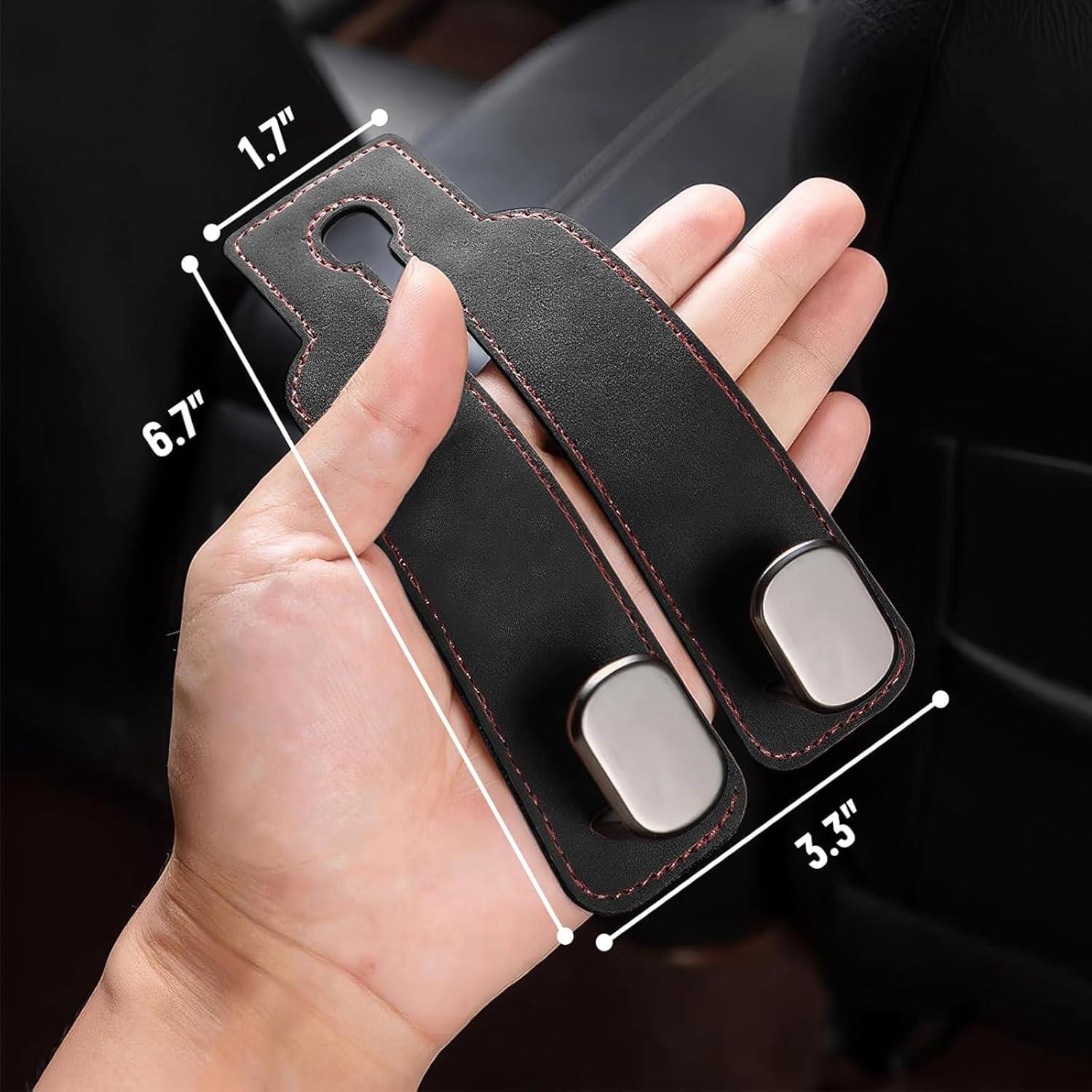 Gancho de Reposacabezas DECOAIRCON para Bolsos y Mochilas - Negro