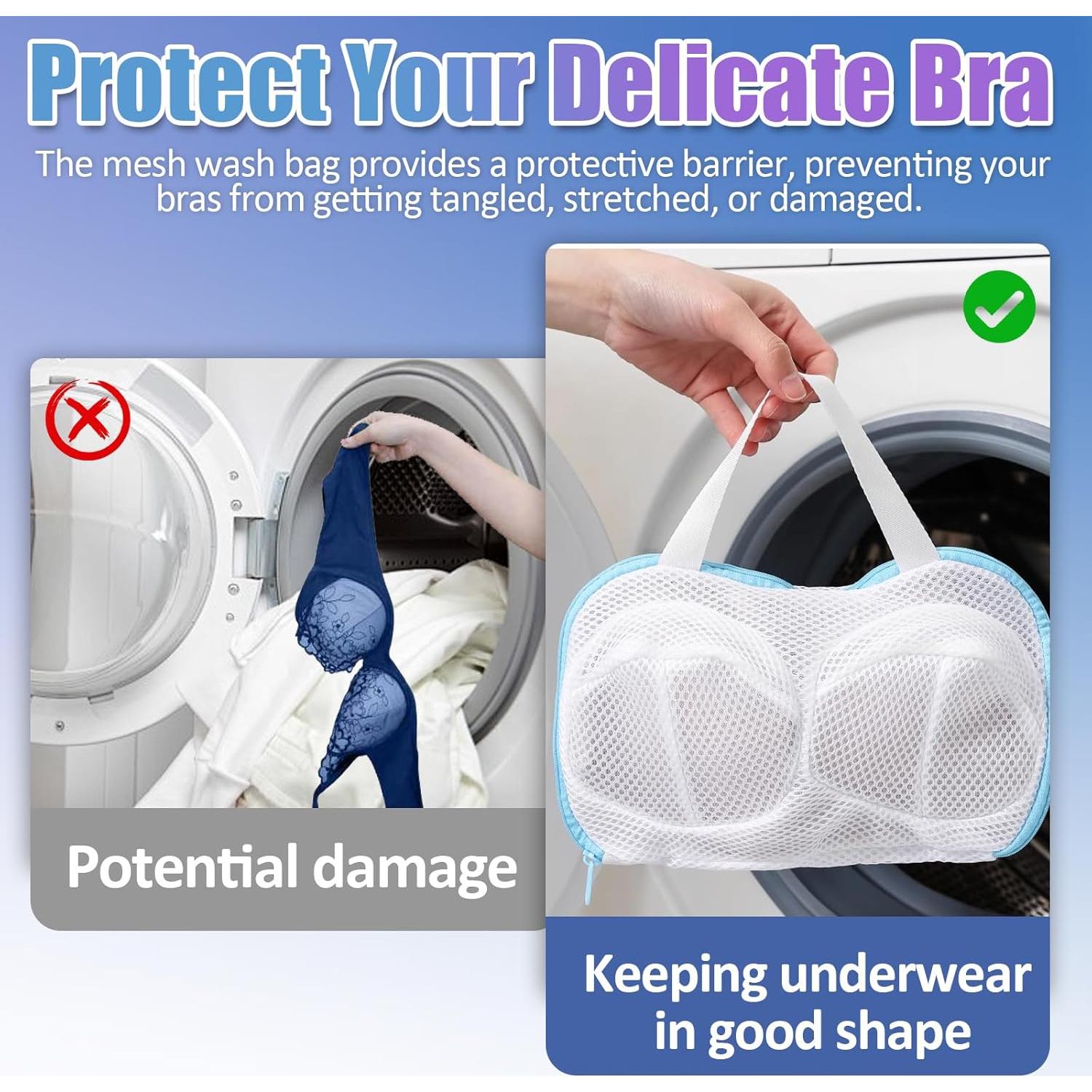 Bolsas de Lavado de Sujetadores Luomorgo 4 Piezas 3D