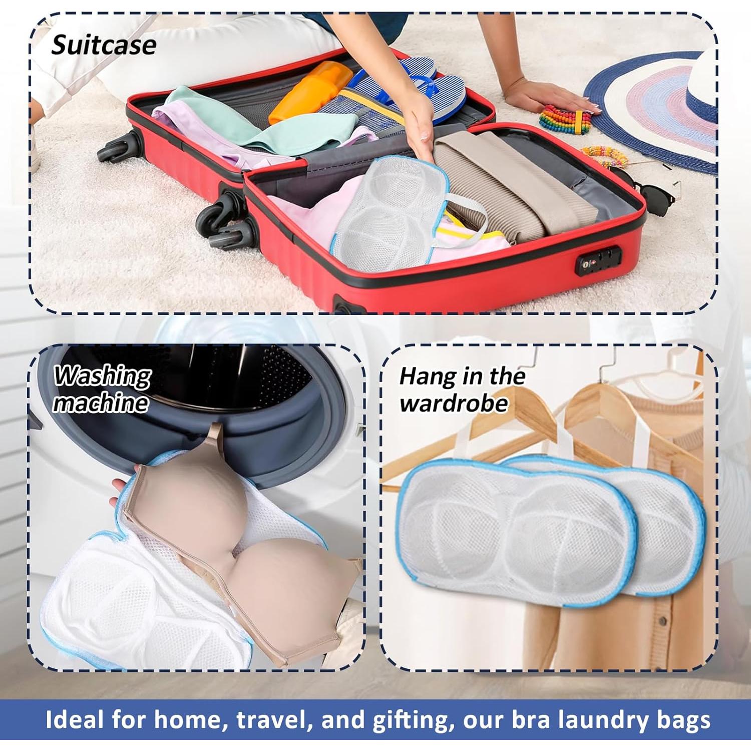 Bolsas de Lavado de Sujetadores Luomorgo 4 Piezas 3D