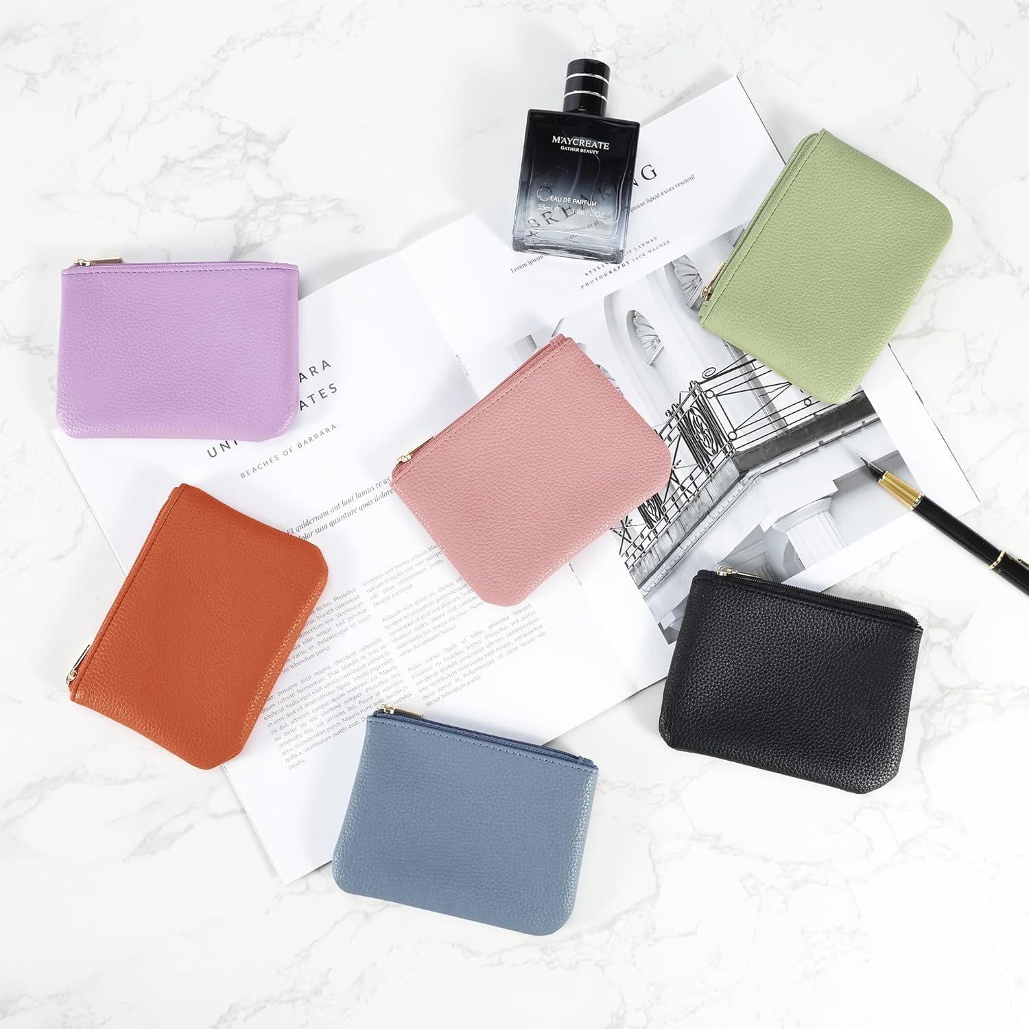 Monedero de Cuero PU Chelmon Compacto 12.7x9.7cm 2 Pcs Negro