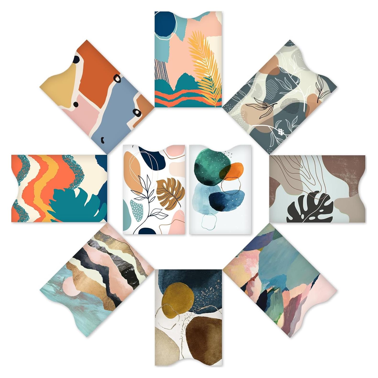 Mangas Bloqueadoras RFID DEEZOMO - Set de 10 Diseños Abstractos