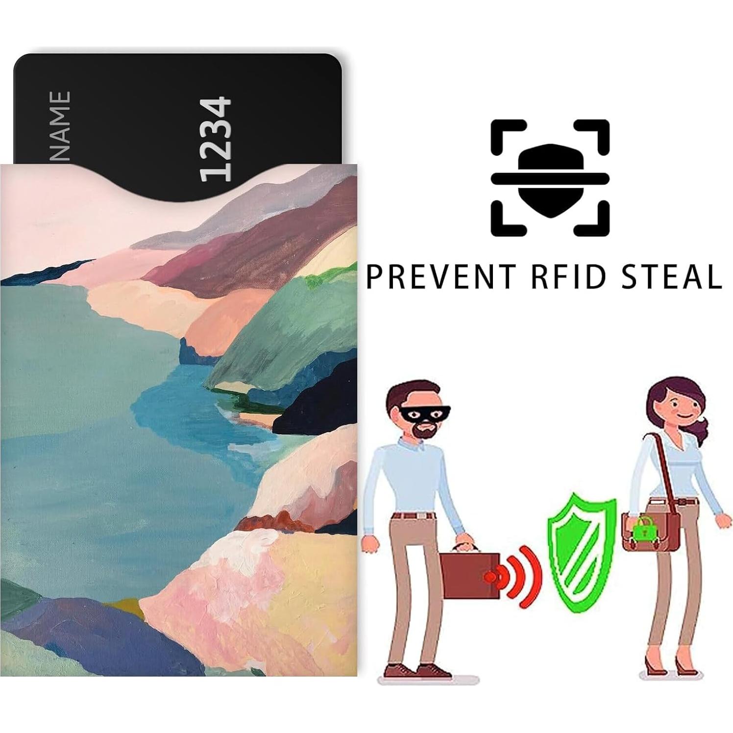 Mangas Bloqueadoras RFID DEEZOMO - Set de 10 Diseños Abstractos