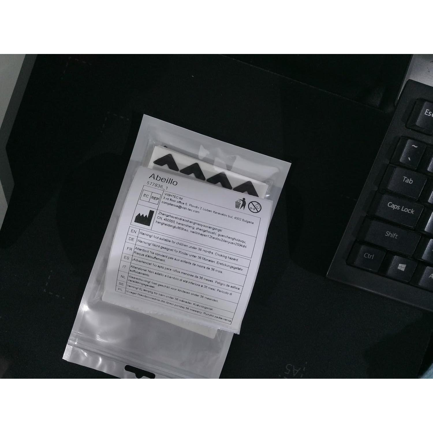 240 Esquinas de Foto Autoadhesivas Abeillo Negras 2x2cm