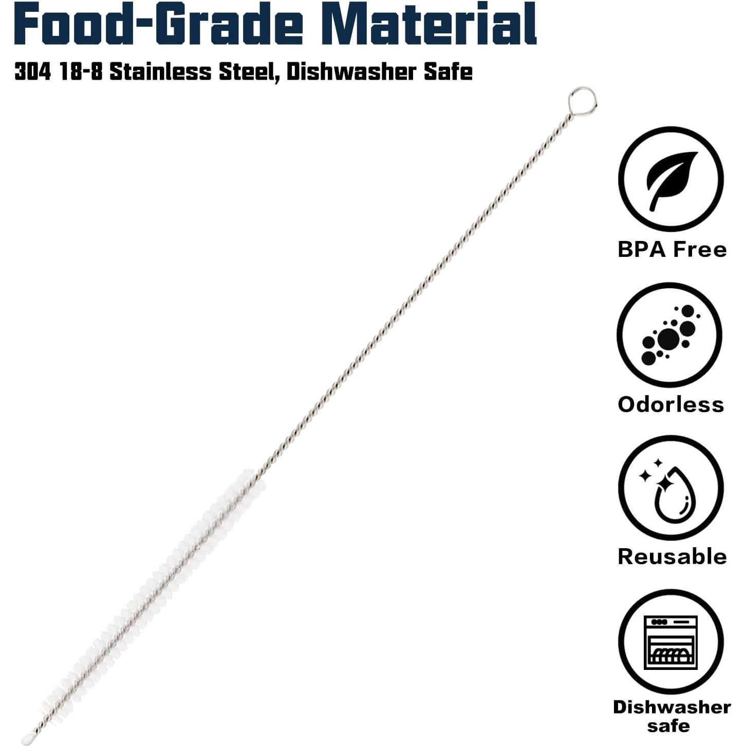 Cepillo Limpiador de Pajitas Beonsky, 10 Piezas 19.81cm