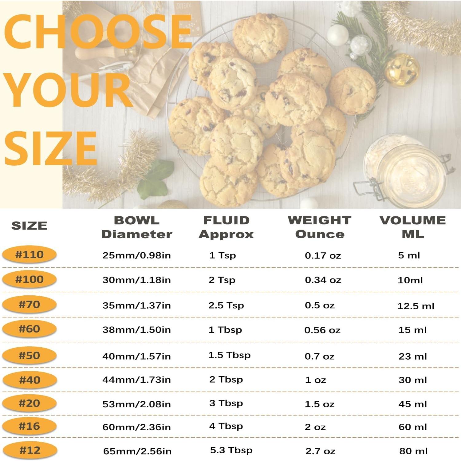 Cucharón de Galleta LLESCA #12 80ml Acero Inoxidable Antideslizante