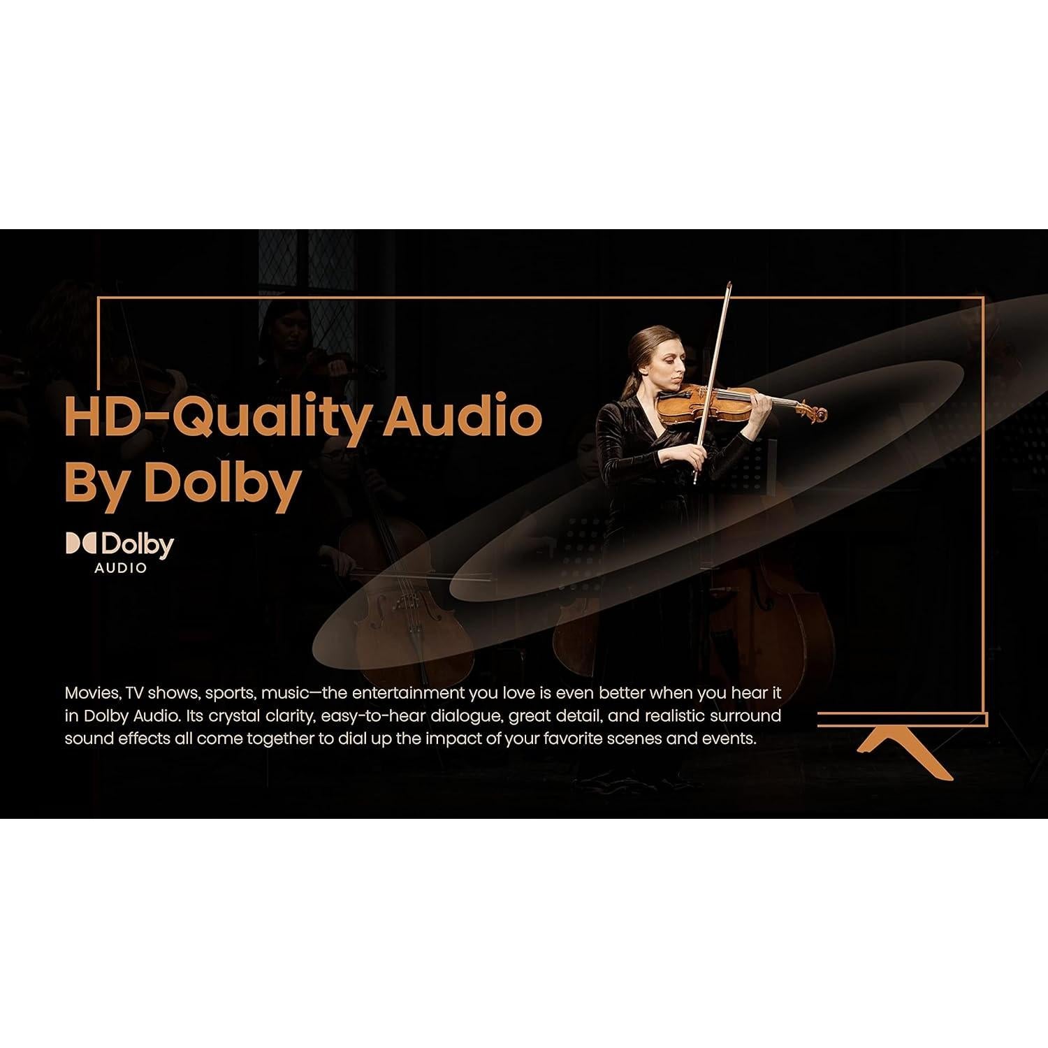 Televisor Hisense 32" HD Android con DTS Virtual X y Chromecast