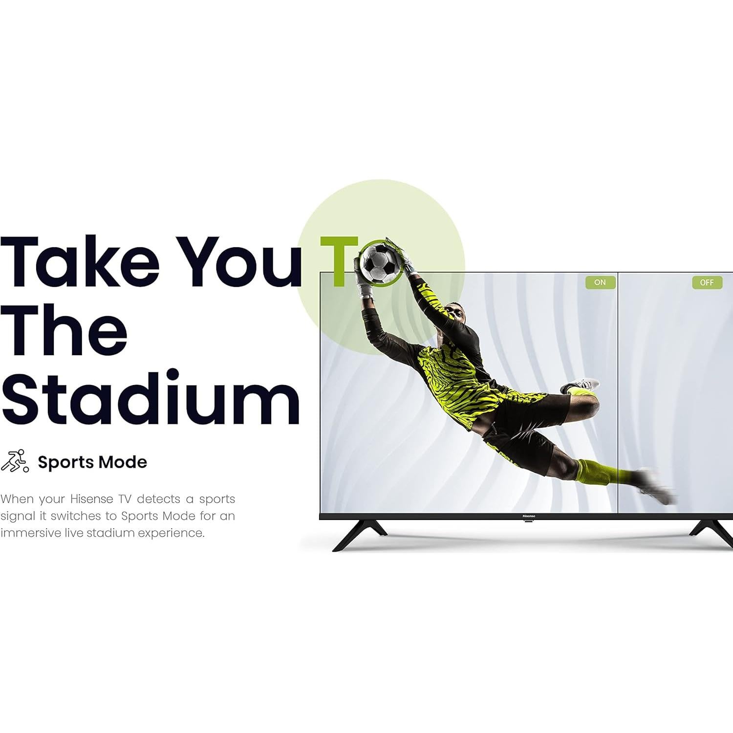 Televisor Hisense 32" HD Android con DTS Virtual X y Chromecast