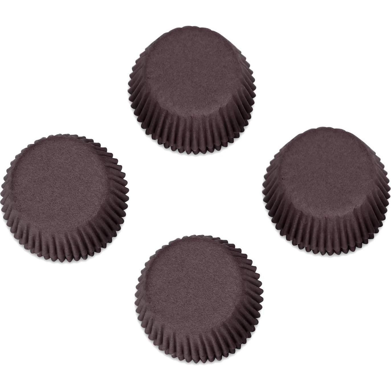 Tazas de Papel para Cupcakes Mini GiFBERA 300 Unidades Marrón