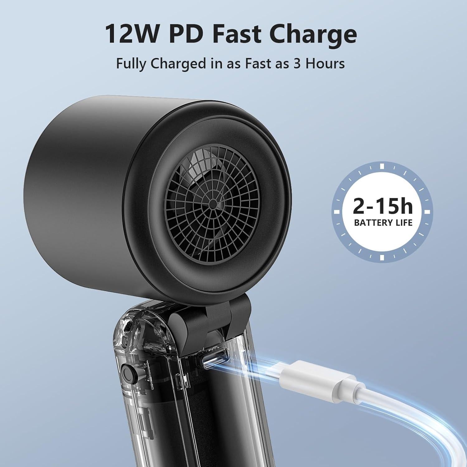 Ventilador Mini Portátil AGEYOU X008 Batería 4000mAh Ajustable