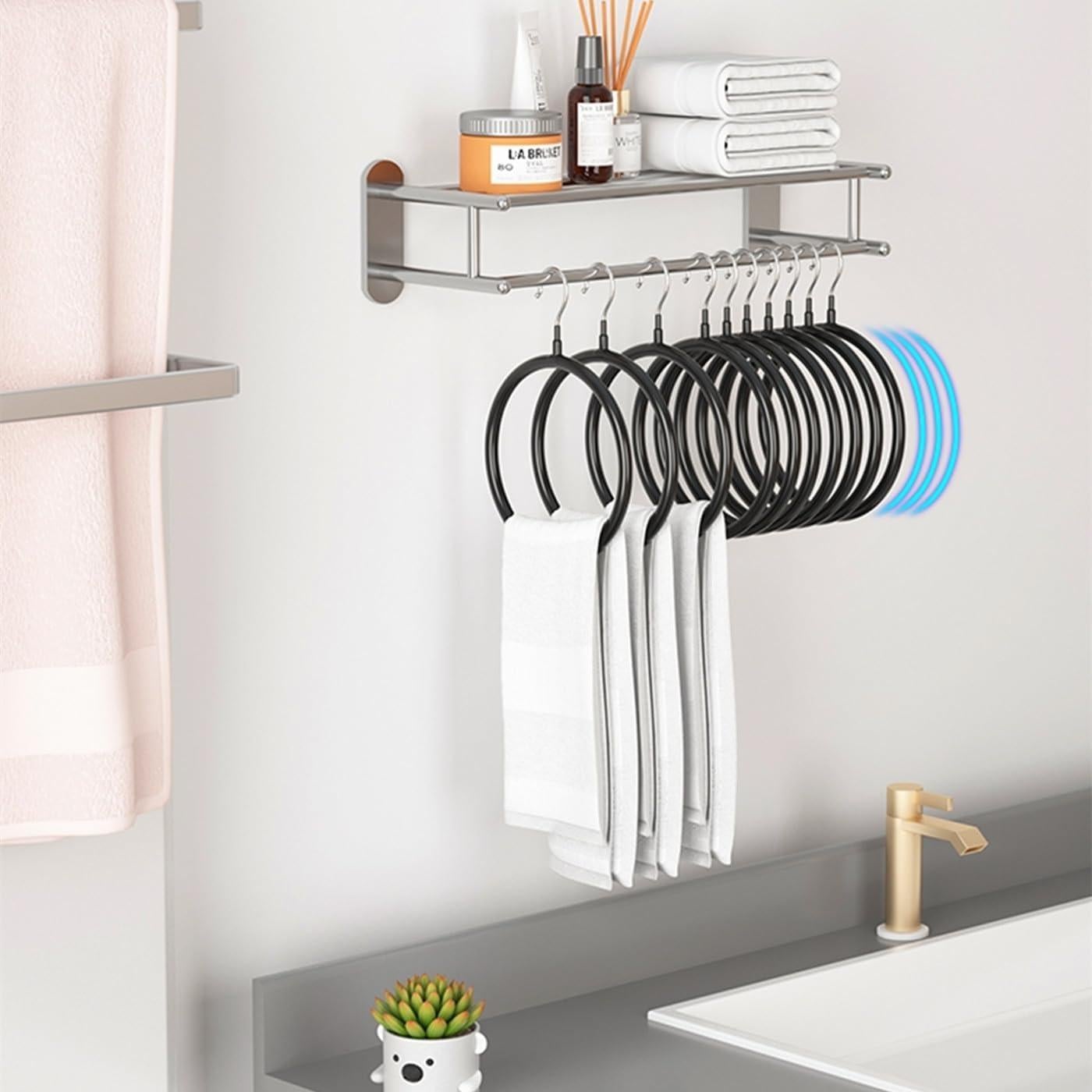 Perchas Organizador de Bufandas Joyindecor - 8 Piezas Antideslizantes