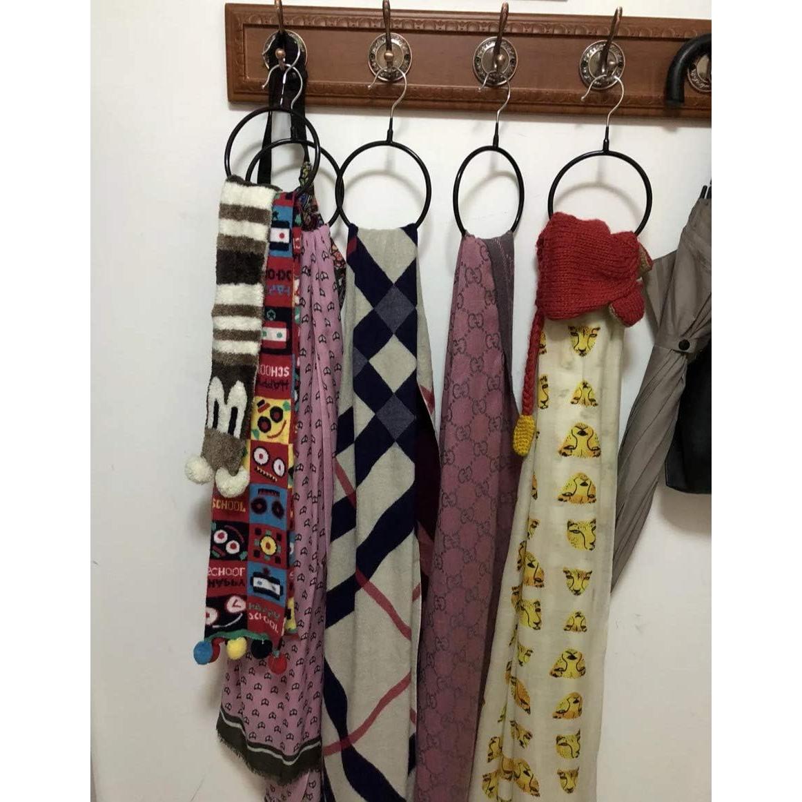 Perchas Organizador de Bufandas Joyindecor - 8 Piezas Antideslizantes