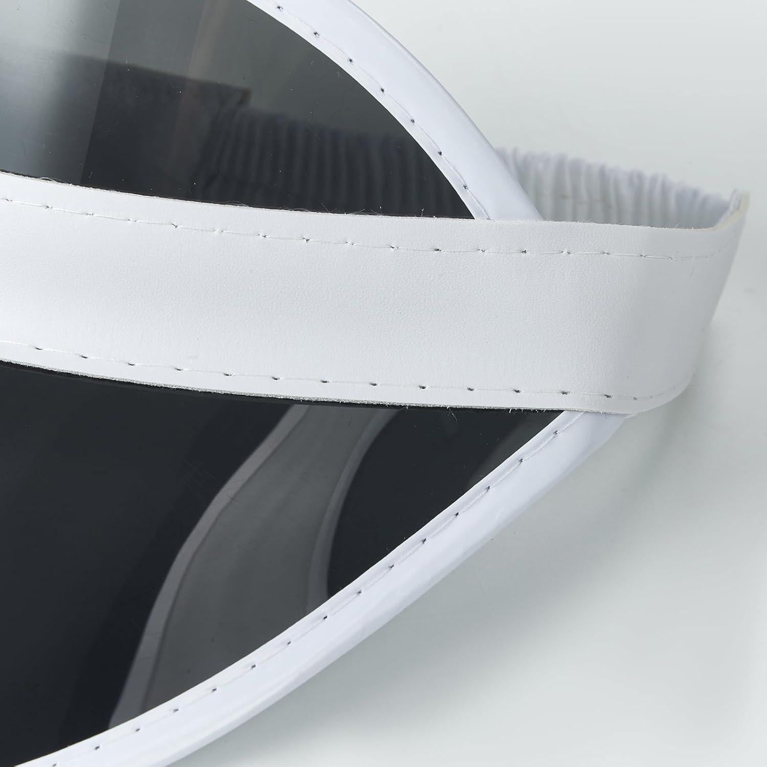 Gorra Visera de Sol Ajustable PVC Transparente Unisex