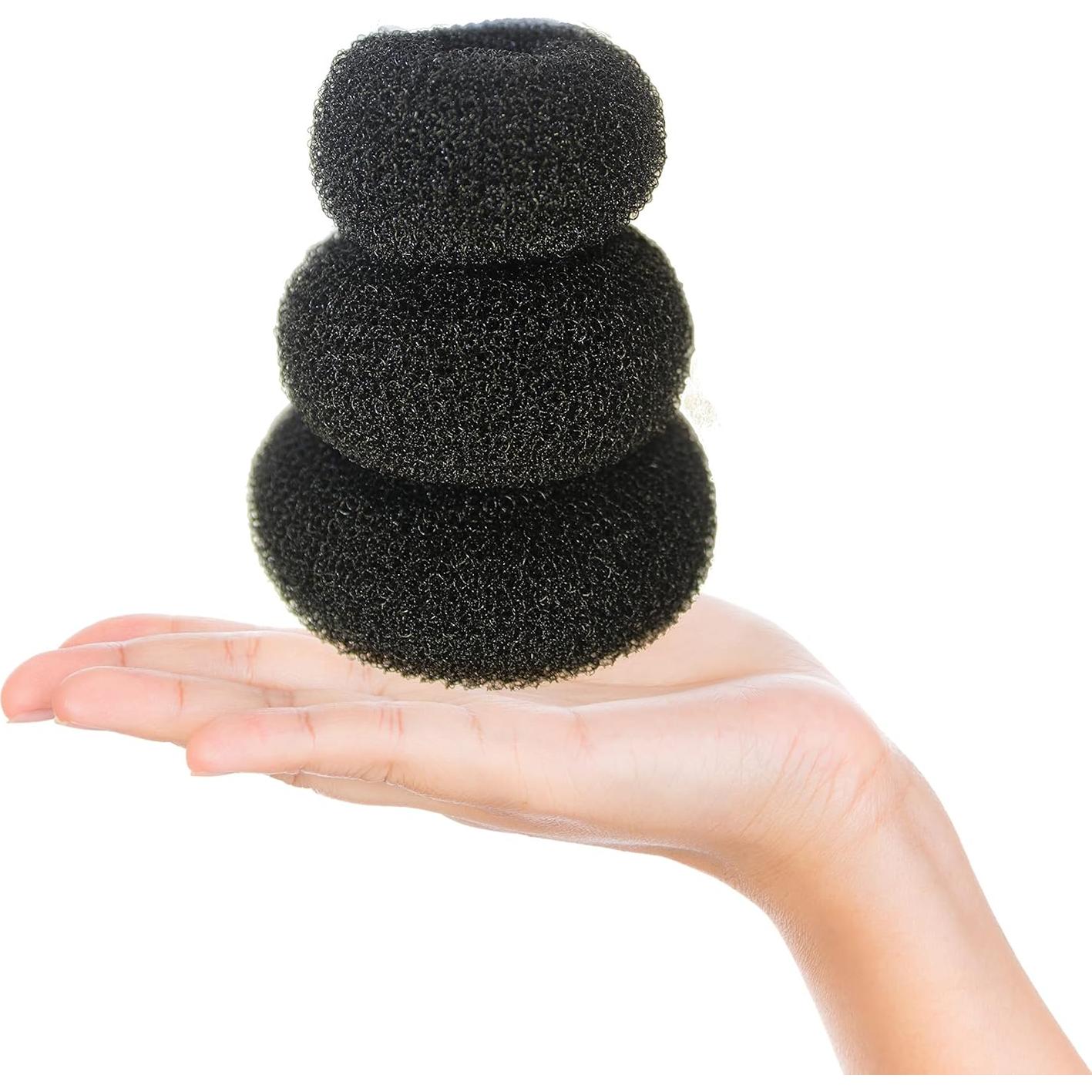 Creador de Moños de Dona Styla Hair - 3 Piezas Negras