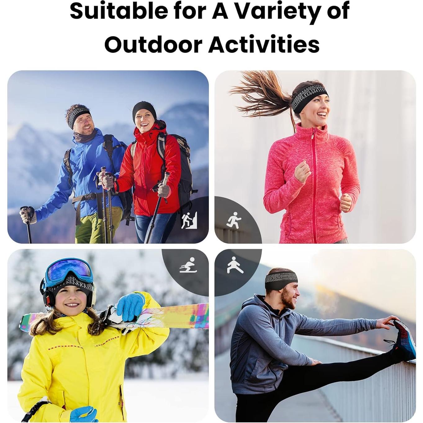 Calentadores de Oídos ZYXBBD para Invierno - Cinta Polar Unisex