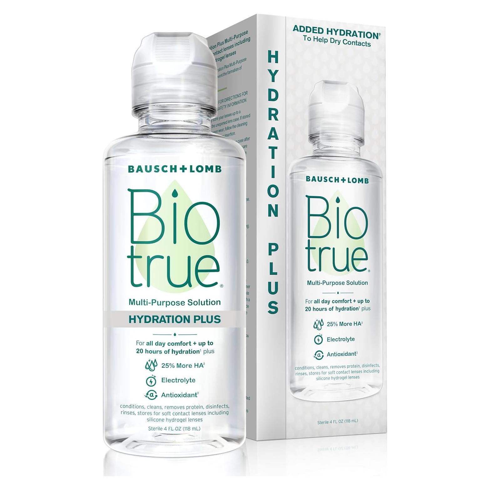Biotrue Hidratación Plus 118 ml - Solución Multiusos Lentes