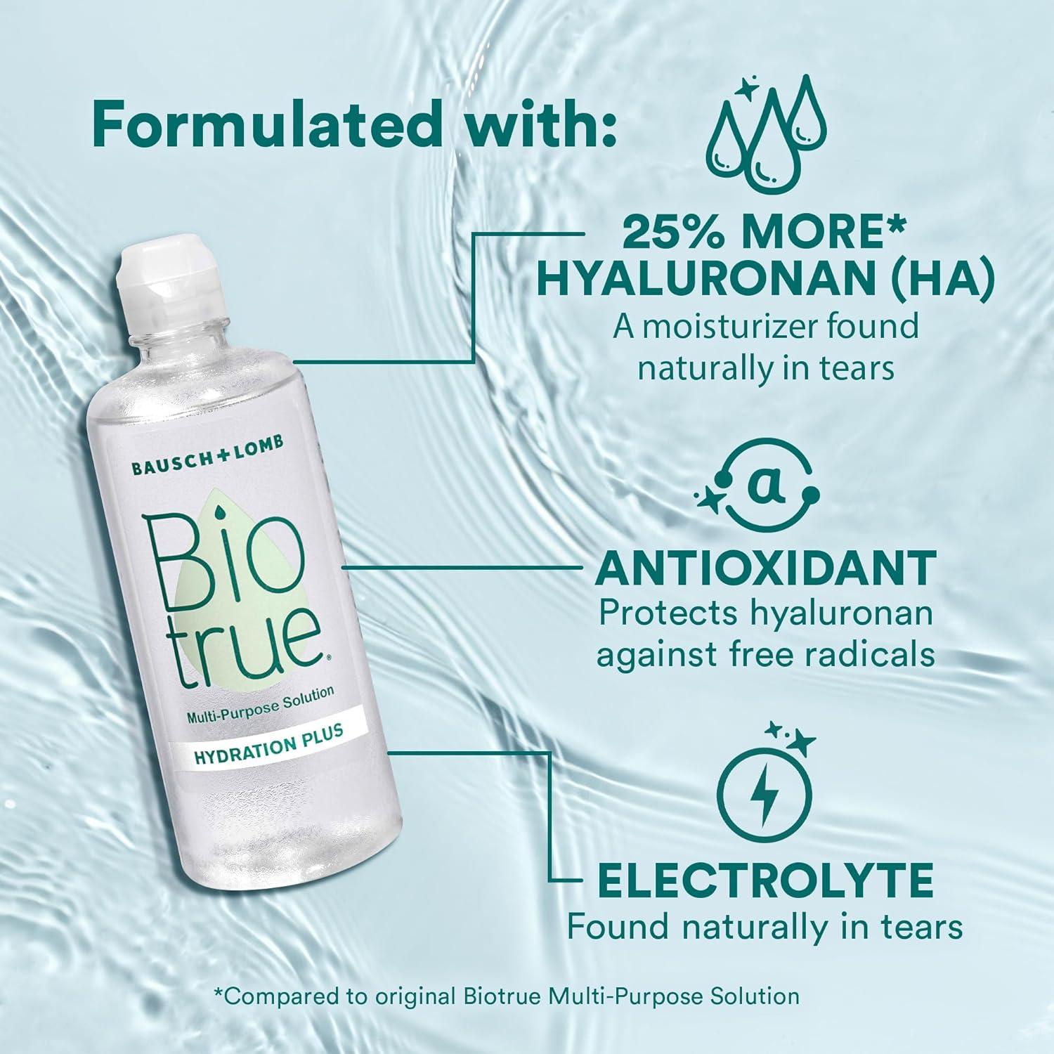 Biotrue Hidratación Plus 118 ml - Solución Multiusos Lentes
