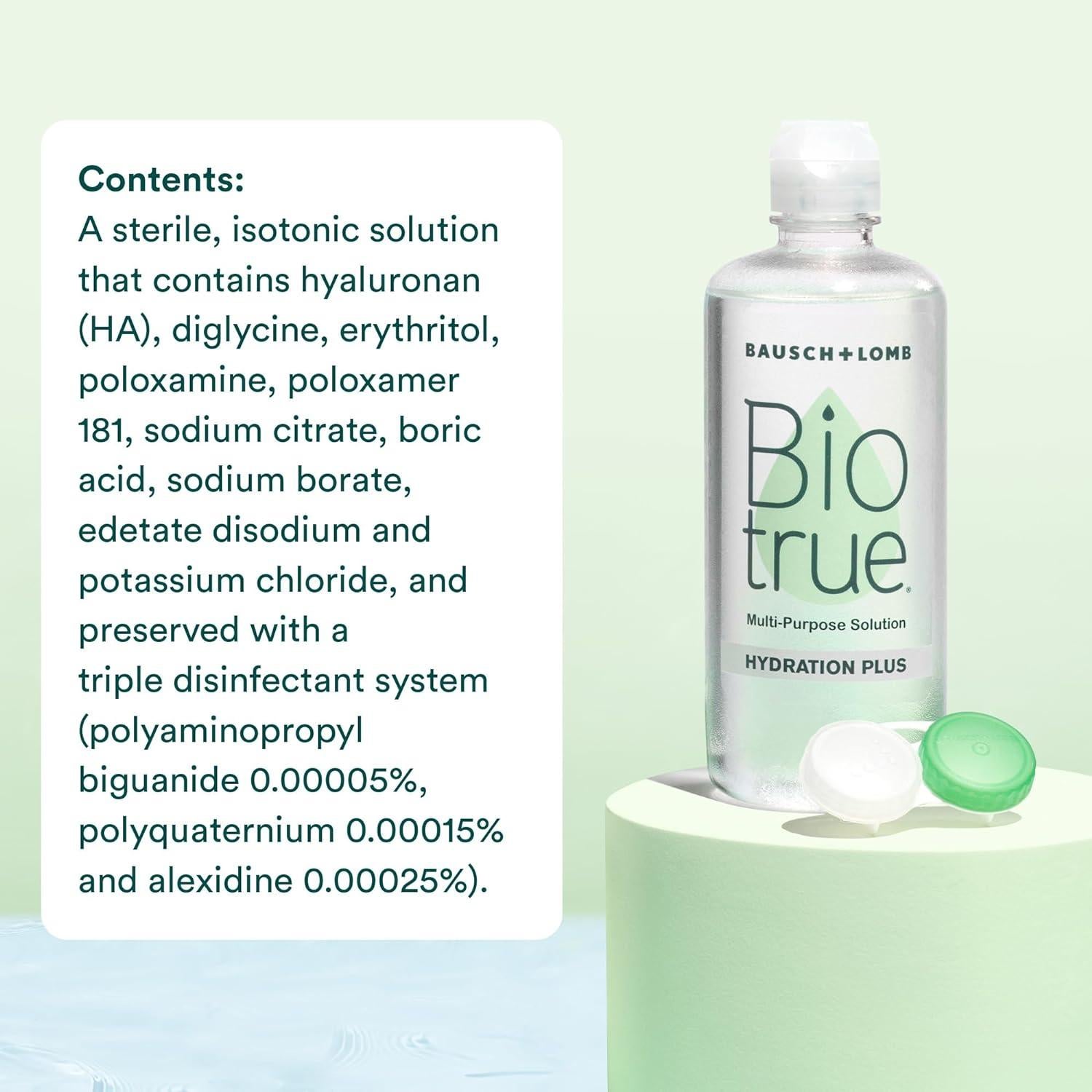 Biotrue Hidratación Plus 118 ml - Solución Multiusos Lentes