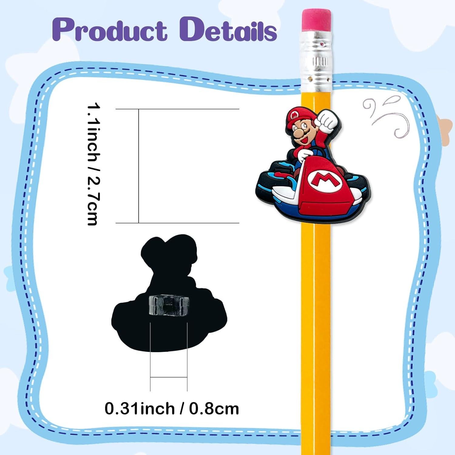 Goma de Lápiz de Caricatura Garetheora - 30 Piezas Variadas