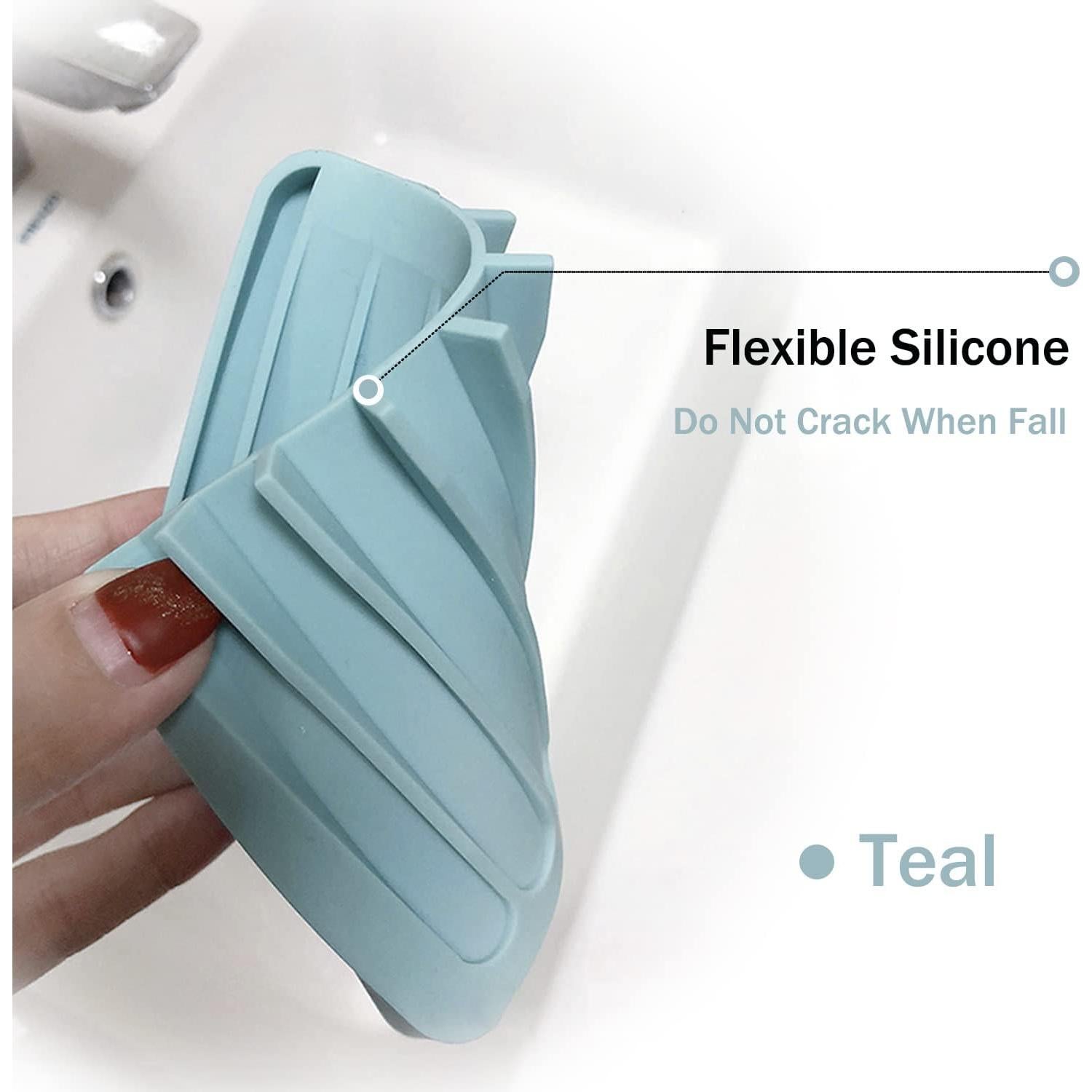 Platos de Jabón de Silicona MODENGKONGJIAN 3 Piezas Negro