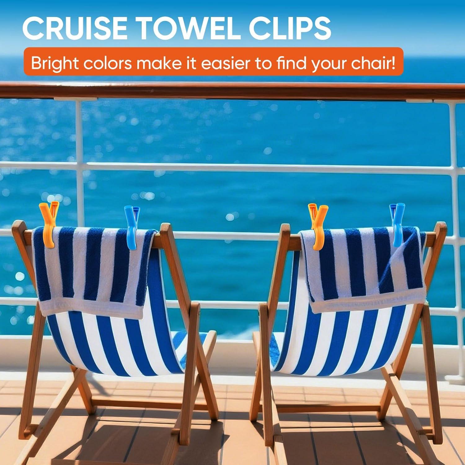 Clips para Toallas de Playa Dapute - Paquete de 8 Unidades