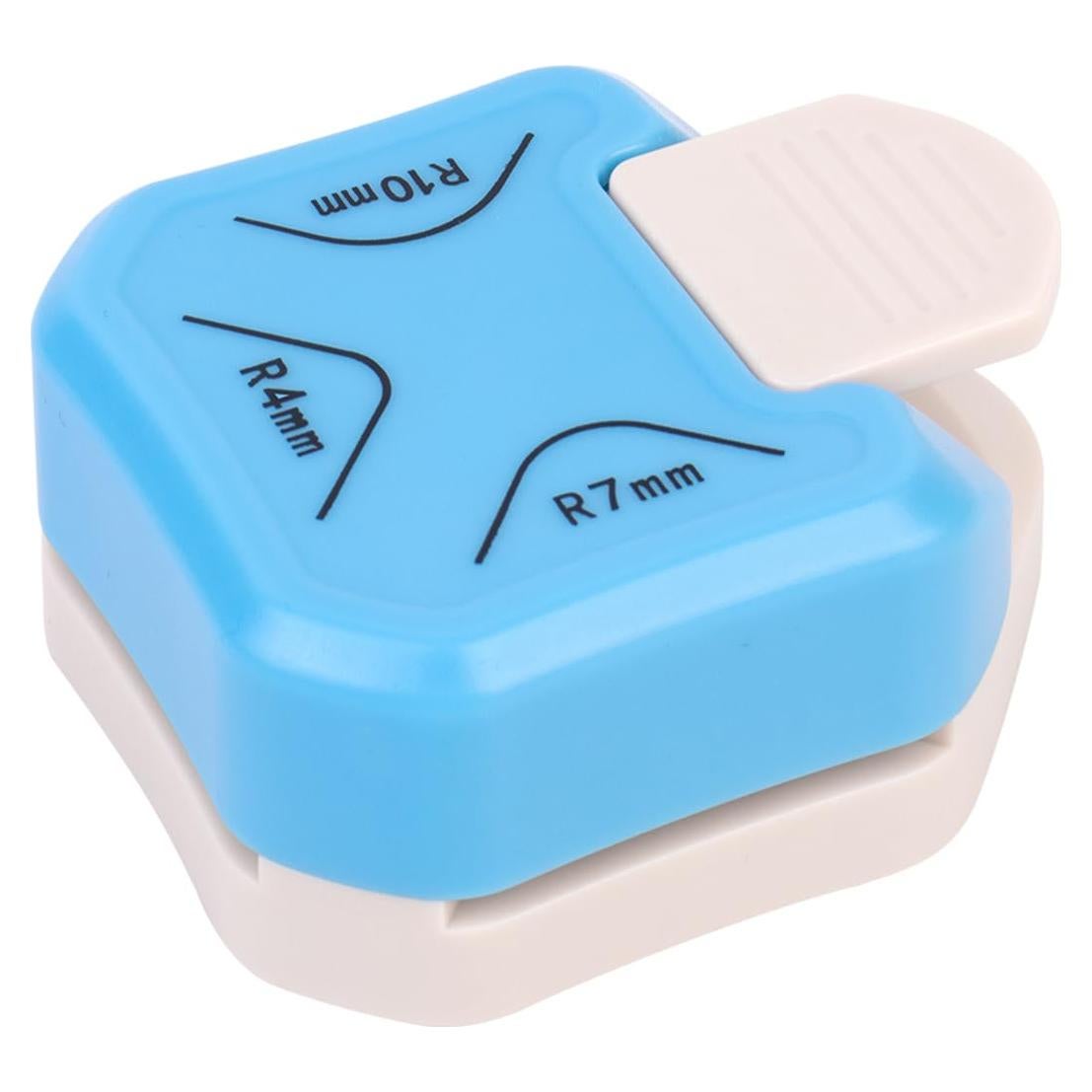 Perforadora de Esquinas 3 en 1 ZEQUAN Azul - Cortes R4mm R7mm R10mm