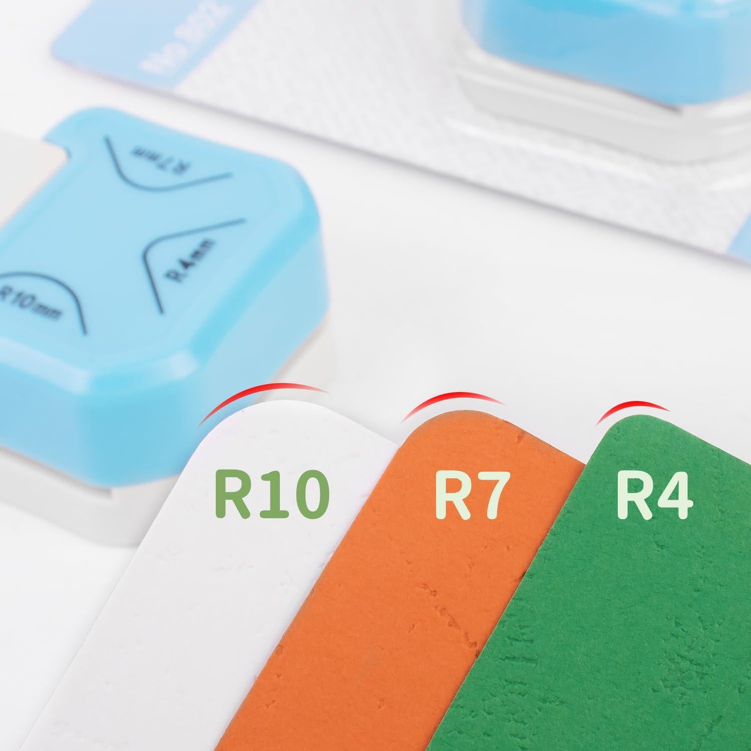 Perforadora de Esquinas 3 en 1 ZEQUAN Azul - Cortes R4mm R7mm R10mm