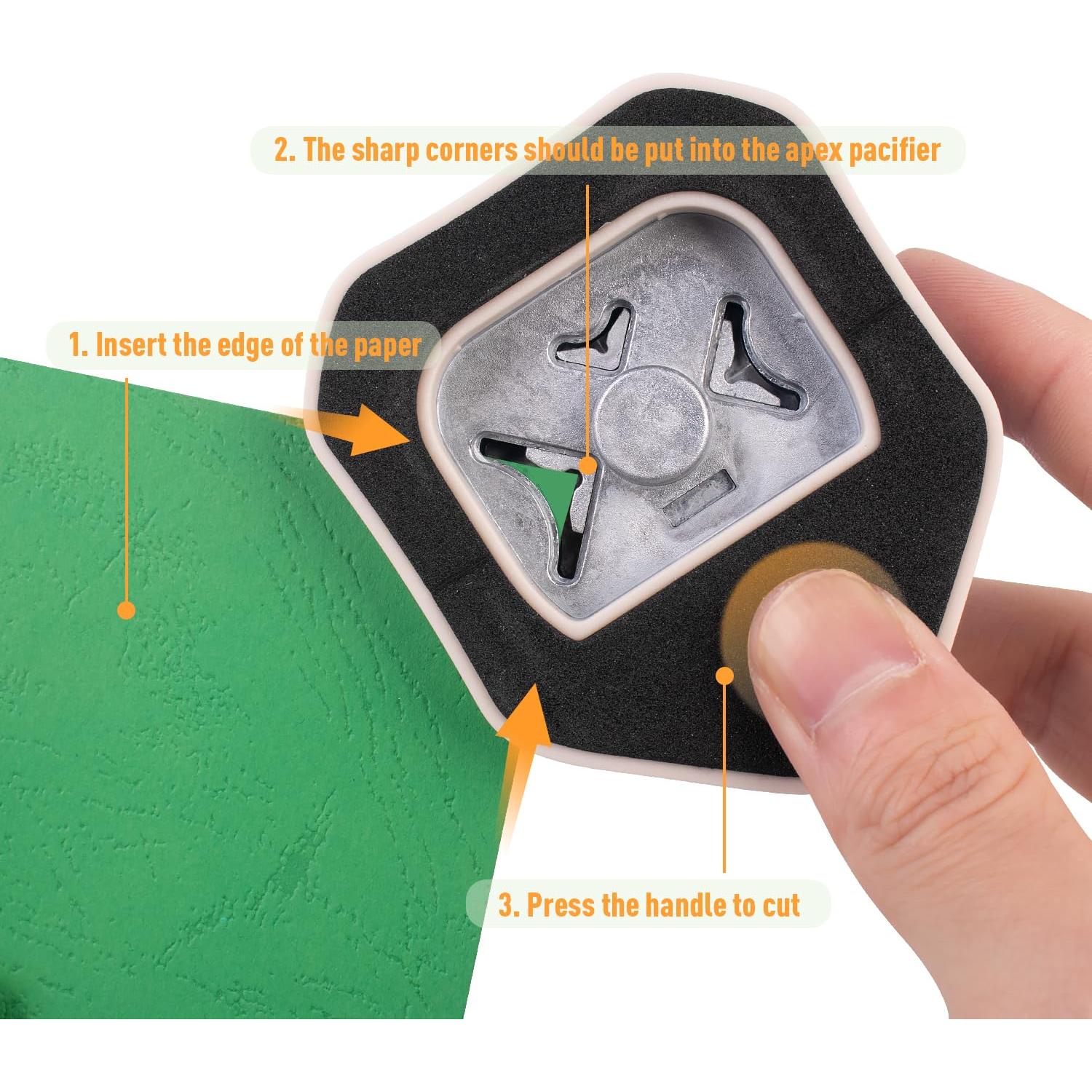Perforadora de Esquinas 3 en 1 ZEQUAN Azul - Cortes R4mm R7mm R10mm