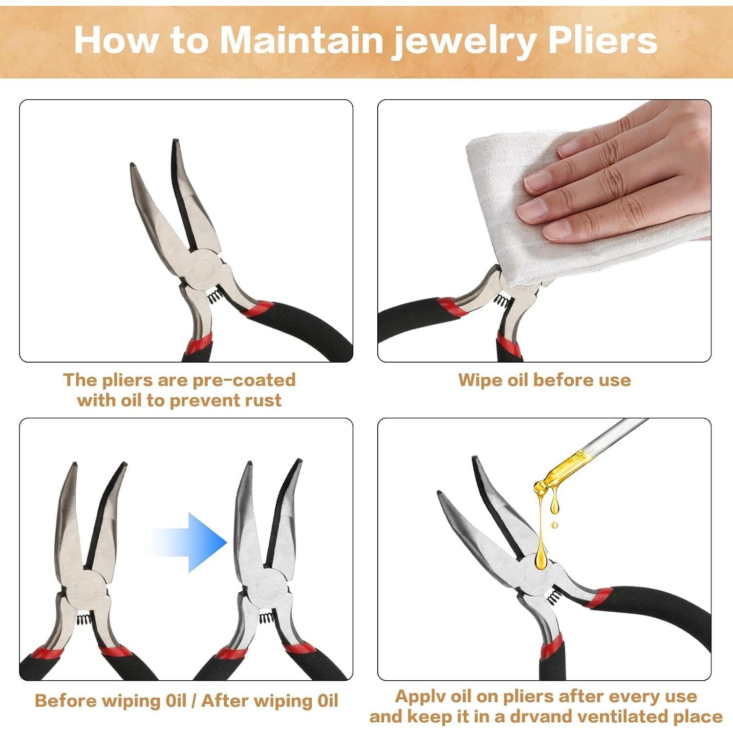 Kit de Joyería MUZHUPGUZ 1440 Pcs Anillas de Salto y Herramientas