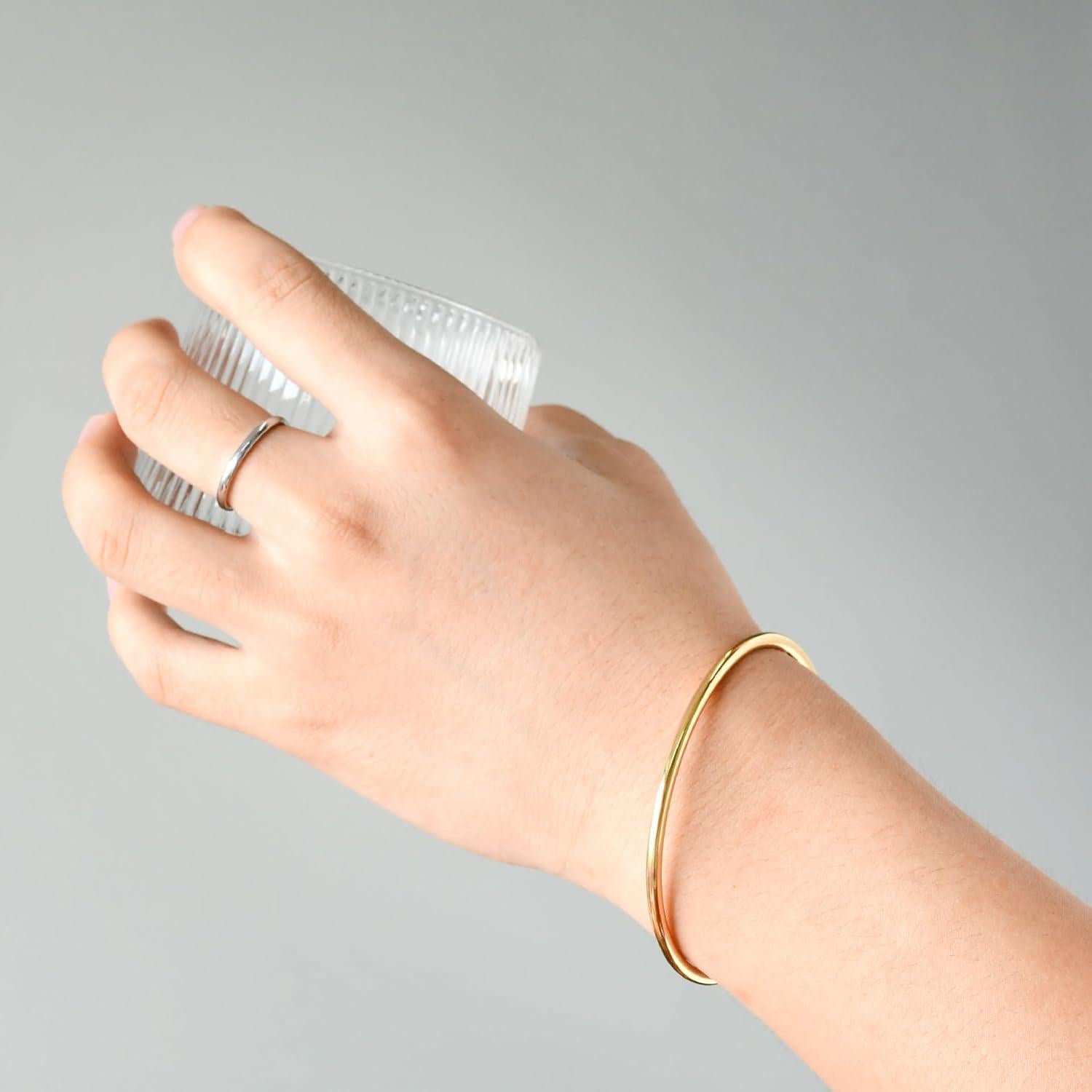 Pulsera Ajustable MIAO JIN 12 Piezas DIY Joyería Oro