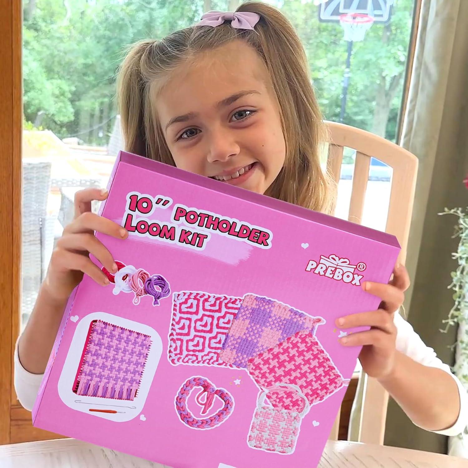 Kit de telar para agarraderas PREBOX 10 pulgadas para niños y adultos